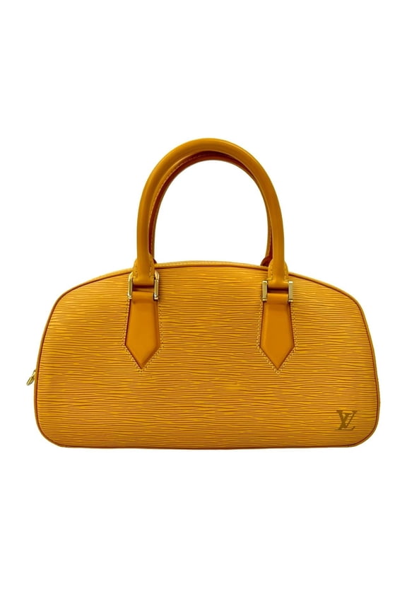 Pre-Owned LOUIS VUITTON Jasmine Epi Leather Handbag/Mini Boston Bag in Tassili Yellow 17654