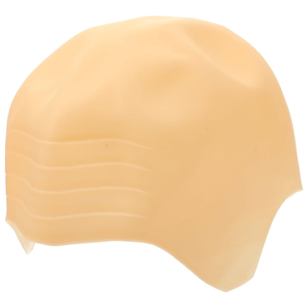 Xiao Hua Cubierta para la cabeza de disfraz, gorra calva de silicona, cubierta para la cabeza calva, accesorio divertido para disfraz de cosplay.