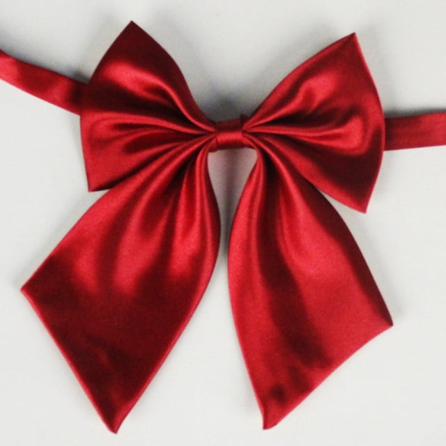 Elegant Solid Color Polyester Silk Bow Tie for Students Attachees and Flight Attendants Functional Accessory for Everyday Wear