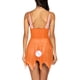 thumbnail image 2 of Gibobby Conjunto ropa interior mujer Camisola de lencería para mujer, con corte de red entrecruzado, sin mangas, sexy, vestido de peluche(Naranja, M), 2 of 5