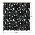 thumbnail image 4 of Gothic Shower Curtain Set - Dark Celestial Moon & Star Print, Mystical Cosmic Bath Decor, Waterproof Polyester 72"Wx72"L, Goth Aesthetic Gift, 4 of 4
