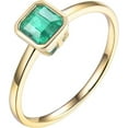 thumbnail image 1 of Natural Green Emerald Men's Ring 925 Sterling Silver Band Handmade Wedding Gift., 1 of 1