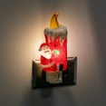 thumbnail image 4 of Novelty Lights LED Lamp Santa Claus with Candle Christmas Decoration Night Light with Swivel Plug, 4 of 7