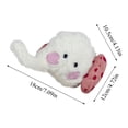 thumbnail image 2 of Moonsky Spiky Dog Toy Ball, Long-Lasting Elastic Plush Squeaky Ball for Interactive Toss and Catch, Boredom Relief for Pets, Pink, 2 of 6