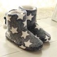 thumbnail image 5 of Wavsuf Winter Boots for Women on Fashion Thermal with Fuzz Mid Calf Flock Dark Blue Shoes Size 40, 5 of 9
