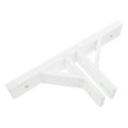 thumbnail image 1 of AURARMLET Triangle Shelf Brackets For Lawn Wooden Fence Base White 1 Piece, 1 of 8