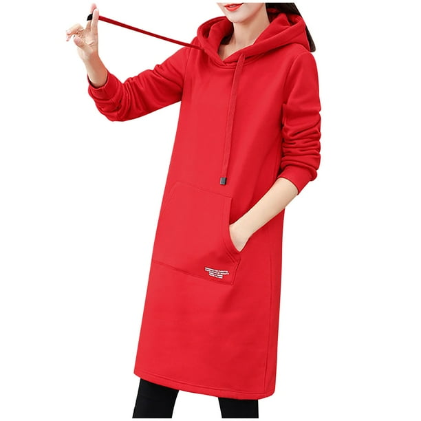 Knee length hoodie deals