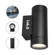 thumbnail image 2 of Lampara Arbotante Led 12w Para Pared Exterior Color Negro Luz Cálida 2700k Lab.G Negro, 2 of 4