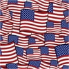 Patriotic Packed Flags, Red, Cotton, 43/