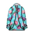 thumbnail image 3 of Pioneer Flower Floral Print Pattern Backpack for School, Cute School Bag with Adjustable Shoulder Straps and Padded Back, 15.3"x11"x7.1", 3 of 5