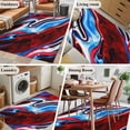 thumbnail image 5 of Rectangle Area Rugs 3 x 5 Ft, Red Blue Marble Non-Slip Residential Carpet, Modern Abstract Art Fluid Marble Indoor Crawling Mats Runner Rugs for Living Room/Dining Room/Bedroom, 5 of 8
