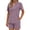 Grey Pink, variant on MOSHU 2 Piece Sets for Women Summer Lounge Short Sets Casual Oversized V Neck Shirts And Shorts Matching Fashion Outfits