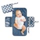 thumbnail image 1 of Cambiador de pañales portátil Tiny Twinkle Travel Blue, 1 of 8