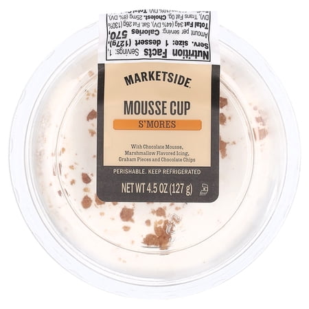 Marketside S'mores Dessert Mousse Cup, Chilled, 4.5 oz