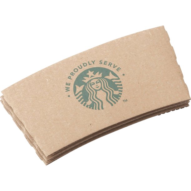 Starbucks, SBK11020575, WE PROUDLY SERVE Hot Cup Sleeves, 1380 / Carton