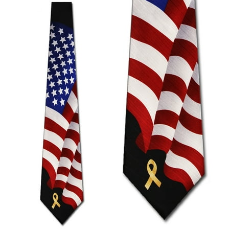 - Giant US Flag Necktie Mens Tie by Tieguys