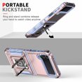 thumbnail image 2 of TECH CIRCLE for Samsung Galaxy Z Flip 4 Case, Heavy Duty Shockproof Protective Stand Case Hybrid Rugged  umper Rubber Protective Cover for Samsung Flip 4 5G 2022, Rosegold, 2 of 7
