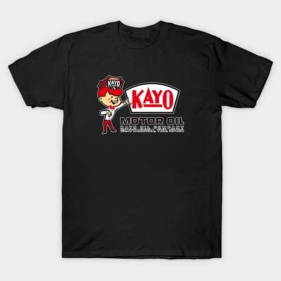 T-Shirt Unisexe KAYO MOTOR OIL Vintage Essence Automotive Heritage Logo Art, Tailles jusqu'à 3TG