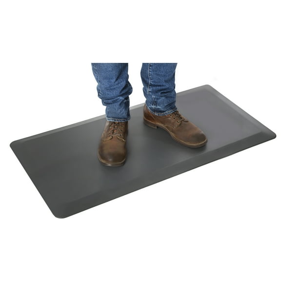 Seville Classics AIRLIFT Anti-Fatigue Comfort Mat for Standing Desks, 39" x 20" x .7" thick, Gray