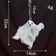 thumbnail image 3 of Lilixerw 6 PCS Halloween Hanging Ghosts Decoration,Small Ghosts Pendants Tree Ornaments,White Cloth Ghost Hanging Decor for House Party Decor, 3 of 6