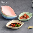thumbnail image 1 of Homerr Sauce Dish Snack Plate Sauce Dish Set 10Pcs Food Grade Easy to Wash Plastic Japanese Style Heart Shape Seasoning Plate, 1 of 7