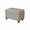 Grey, variant on White Compact Cube Fabric Storage Ottoman Footrest for Entryway and Living Room