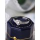 thumbnail image 4 of 925 Silver Platinum Plated Heart-shaped Ring Studded With Diamond, Stylish And Luxurious Moissanite Ring, Best Gift For Valentine's Day And Chinese Valentine's Day, 4 of 5