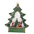 thumbnail image 1 of Lipstore Christmas Tree Music Box Table Centerpiece Christmas Tabletop Decoration Musical Santa Claus, 1 of 8