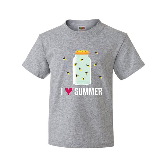 Inktastic I Love Summer Cute Fireflies Youth T-Shirt