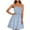 Blue, variant on Fesfesfes Women's Boho Dress Strapless Elastic Band Mid Dress Sleeveless Floral Print Dress Women Dress