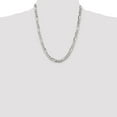 thumbnail image 2 of Auriga Fine Jewelry 925 Sterling Silver 6.75 mm Figaro Chain Necklace for Mens 22", 2 of 5