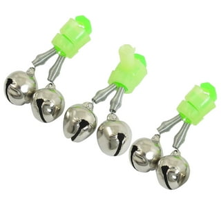  HLOGREE 100 PCS Fishing Bells for Rods Clip on,Fishing Bell for  Fishing Poles,Fishing Pole Bells with Dual Alert Bells,Fishing Rod Bait  Alarm Bell,Portable Fishing Accessories-Green Silver : Sports & Outdoors