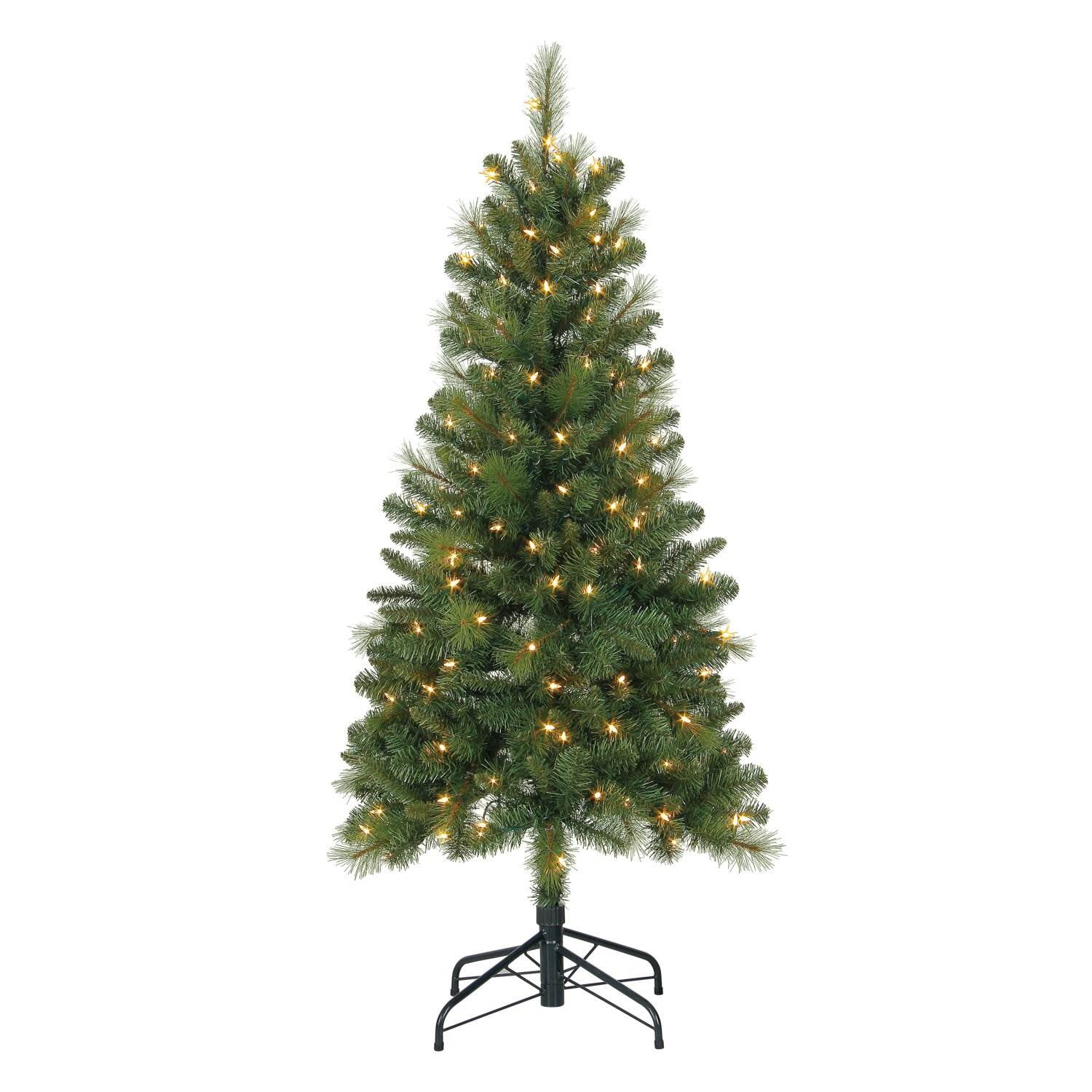 Evergreen 5' Lansing Mixed Needle Artificial Christmas Tree With LED ...
