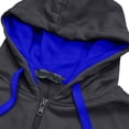 thumbnail image 3 of Chiccall Mens Full Zip Hoodie Drawstring Long Sleeve Colorblock Hooded Sweatshirts Casual Athletic Jacket with Pockets, 3 of 6