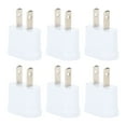 thumbnail image 1 of US To EU Plug Adapter, 2 Prong Plug Converter 10PCS Strong Conductivity  Compatibility  For Office Hotel Airport, 1 of 8
