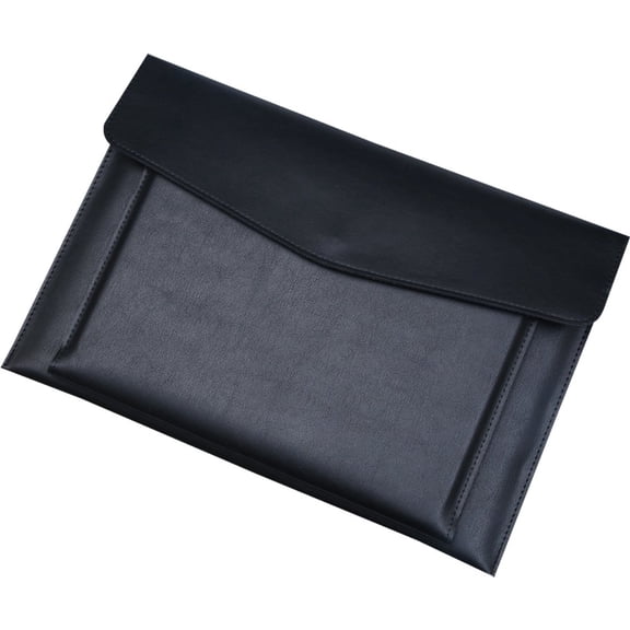 vlrwzc A4 Leather File Folder Large Capacity Document Bag Business Briefcase Waterproof Laptop Cases Office Organizer