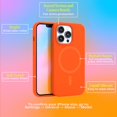 thumbnail image 2 of Neon Orange Silicone iPhone Case,iPhone 15 Pro, 2 of 5