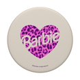 thumbnail image 3 of PopSockets PopGrip estándar con forma de corazón de leopardo rosa de Barbie, 3 of 6