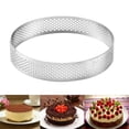 thumbnail image 3 of Winter Savings! Household Round With Hole Breathable French Style Mousse Cake Ring Kitchen Baking Tool(10CM), 3 of 7