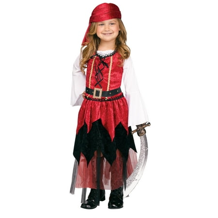 Toddler Little Girls Pirate Princess Costume 3T-4T