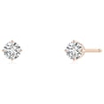 thumbnail image 2 of ANGARA Natural Basket-Set Diamond Stud Earrings in 14K Rose Gold for Women (Size-3.2mm| Color-H| Clarity-SI2) | April Birthstone, Anniversary, Jewelry Gift for Women | Natural Diamond Earrings, 2 of 9