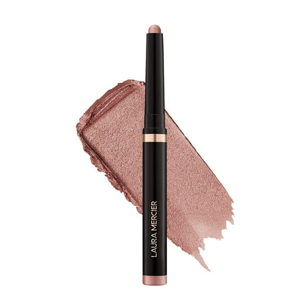 Sombra de ojos en crema Caviar Stick de Laura Mercier: Acabado brillante, 24 horas de duración, larga duración, color intenso, fácil de difuminar y aplicar, resistente al agua, con ácido hialurónico,