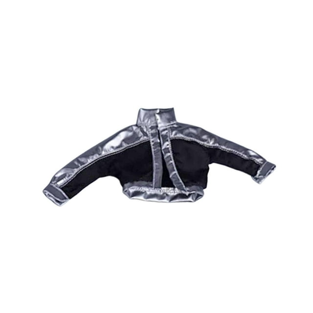 HILABEE Manteau Figurine d'Action Réaliste 6 Pouces pour Homme Modèle Cosplay Noir argent