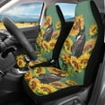 thumbnail image 3 of Xoenoiee Horse Sunflowers Print Car Seat Covers Set, Univerfal Fit Vehicle Front Seat Covers Bucket Seat Protector for Womens Men Set of 2, 3 of 6