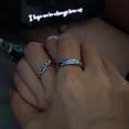 thumbnail image 4 of 2pcs Star Finger Rings Glow in the Darks Couple Rings Adjustable Open Rings Decoration Fashionable Accessories, 4 of 9