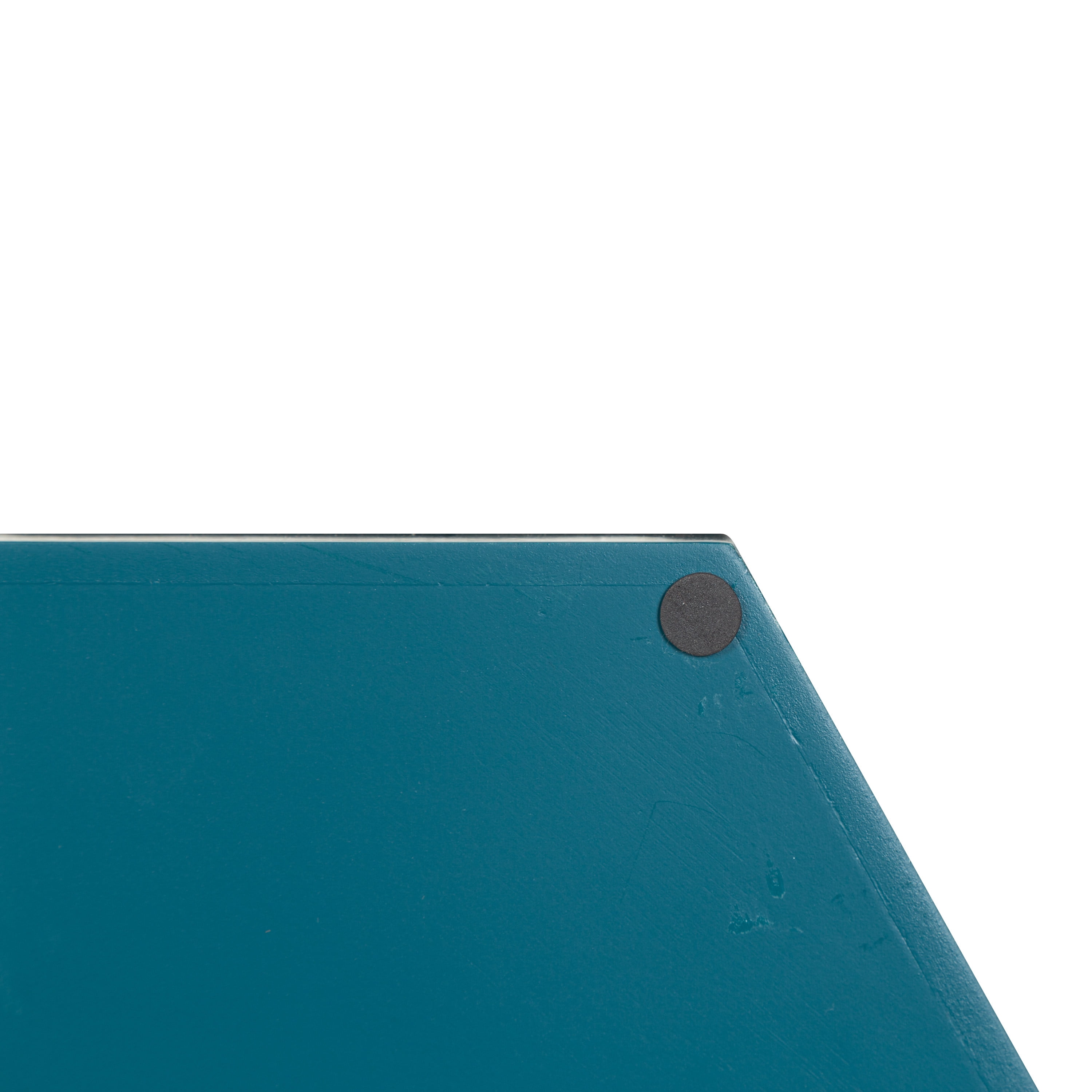 Kate and Laurel Lipton Modern Hexagon Tray, 18 x 18, Teal, Midcentury Decorative Serving Tray for Storage and Display