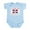 Sky Blue, variant on CafePress - I Love My Dominican Dad Infant Bodysuit - Baby Light Bodysuit, Size Newborn - 24 Months