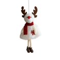 thumbnail image 4 of Feledorashia Christmas Plush Doll Ornament, Stuffed Holiday Tree Pendant, Soft Winter Character with Knit Details and Attached Hanging Loop, Cozy Decoration for Branches Garlands Shelves and Mantels, 4 of 5