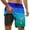 a-Blue547154, variant on VNKIDY Men's Beach Shorts Color Block Striped Double-Layer Swim Trunks Coconut Tree Print Elastic Drawstring Waist Quick Dry Shorts For Beach Casual Wear Fashionable Bottoms