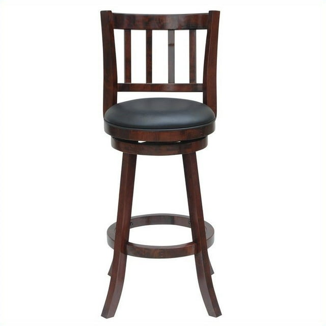 Boraam Bloomington 29" Swivel Bar Stool in Cherry Finish